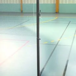 Kübler Sport® Badminton-Mittel-Pfosten SCHOOL In Bodenhülsen
