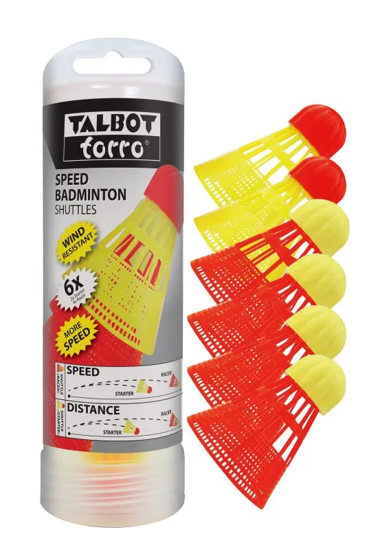 Talbot Torro Talbot-Torro® Speedbadminton Shuttles, 6er Dose 1 Talbot Torro Talbot-Torro® Speedbadminton Shuttles, 6er Dose