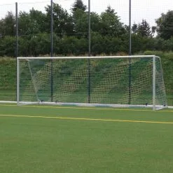 Mobiles Fußballtor PREMIUM PROTECTOR, Vollverschweißt, Mit Transportrollen Und Eingefräster Netzbefestigung