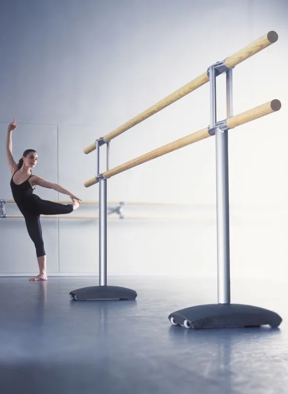 Mobile Ballettstange, Doppelt, Mit 4 Rollen 5 Mobile Ballettstange, Doppelt, Mit 4 Rollen – Bild 5