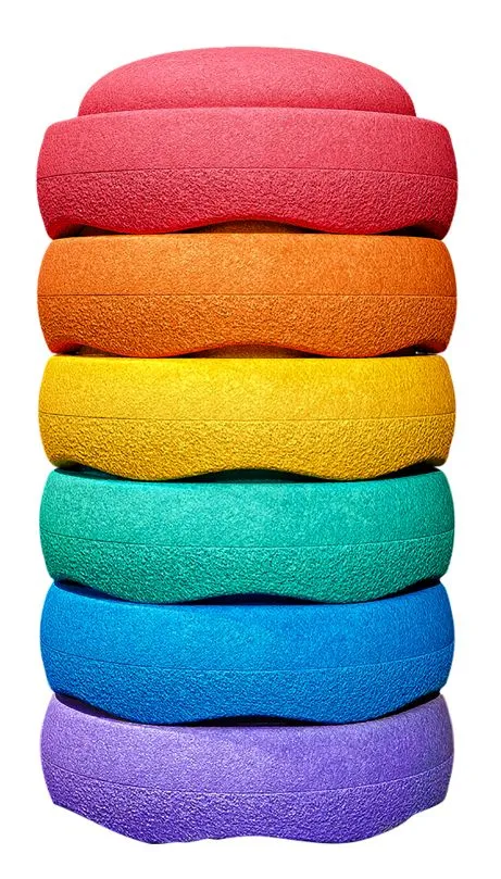 Stapelstein® Original Rainbow Classic, 6er Set 2 Stapelstein® Original Rainbow Classic, 6er Set – Bild 2
