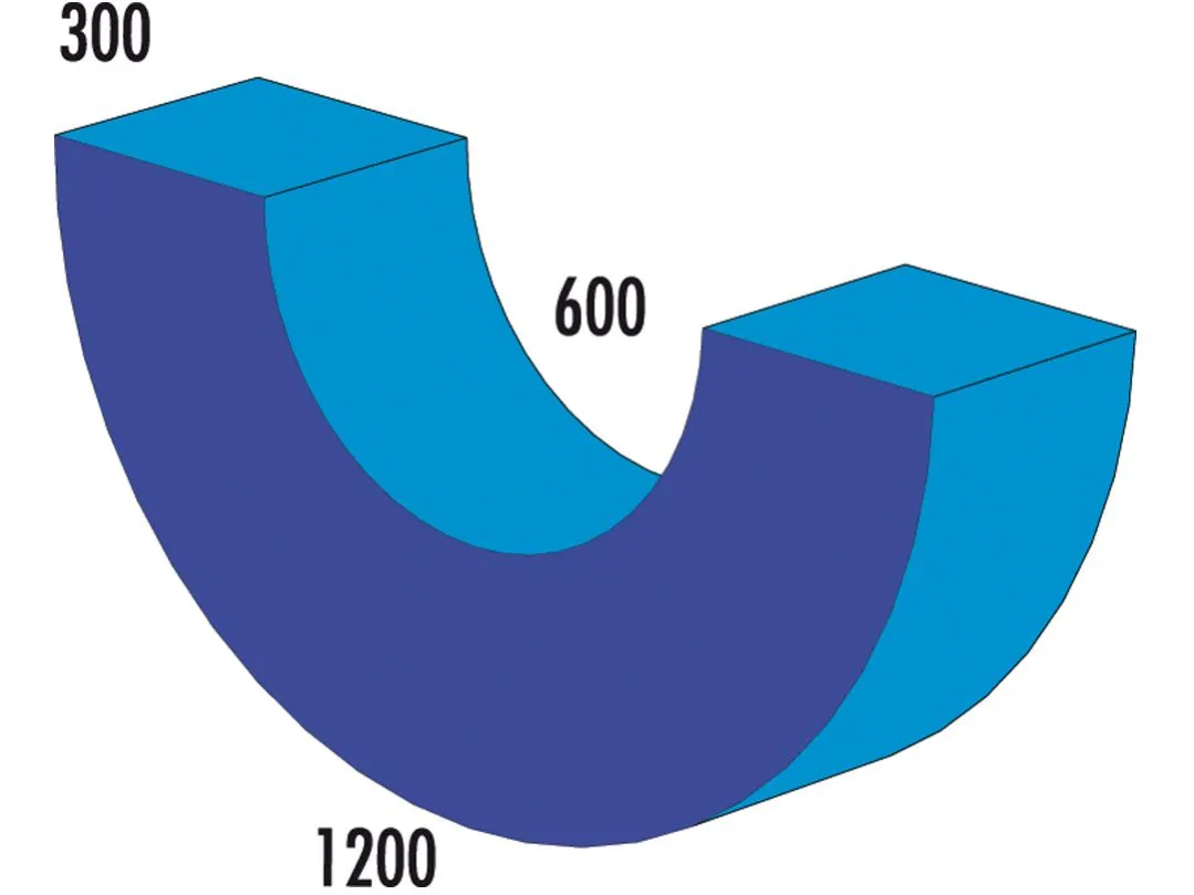 Spiel-Baustein Halbkreis 1 Spiel-Baustein Halbkreis