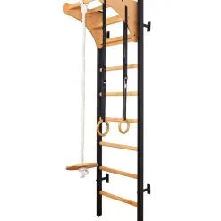 BenchK® Sprossenwand 211 Mit Klimmzugbügel, Seil & Ringen