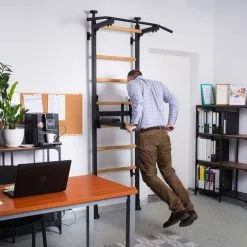 BenchK® Sprossenwand 522B Mit Klimmzugstange & Dip-Bügel -DE Teamsport Verkäufe K2387 A02 ecommerce