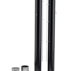 Court Royal® Tennisnetzpfosten Schwarz