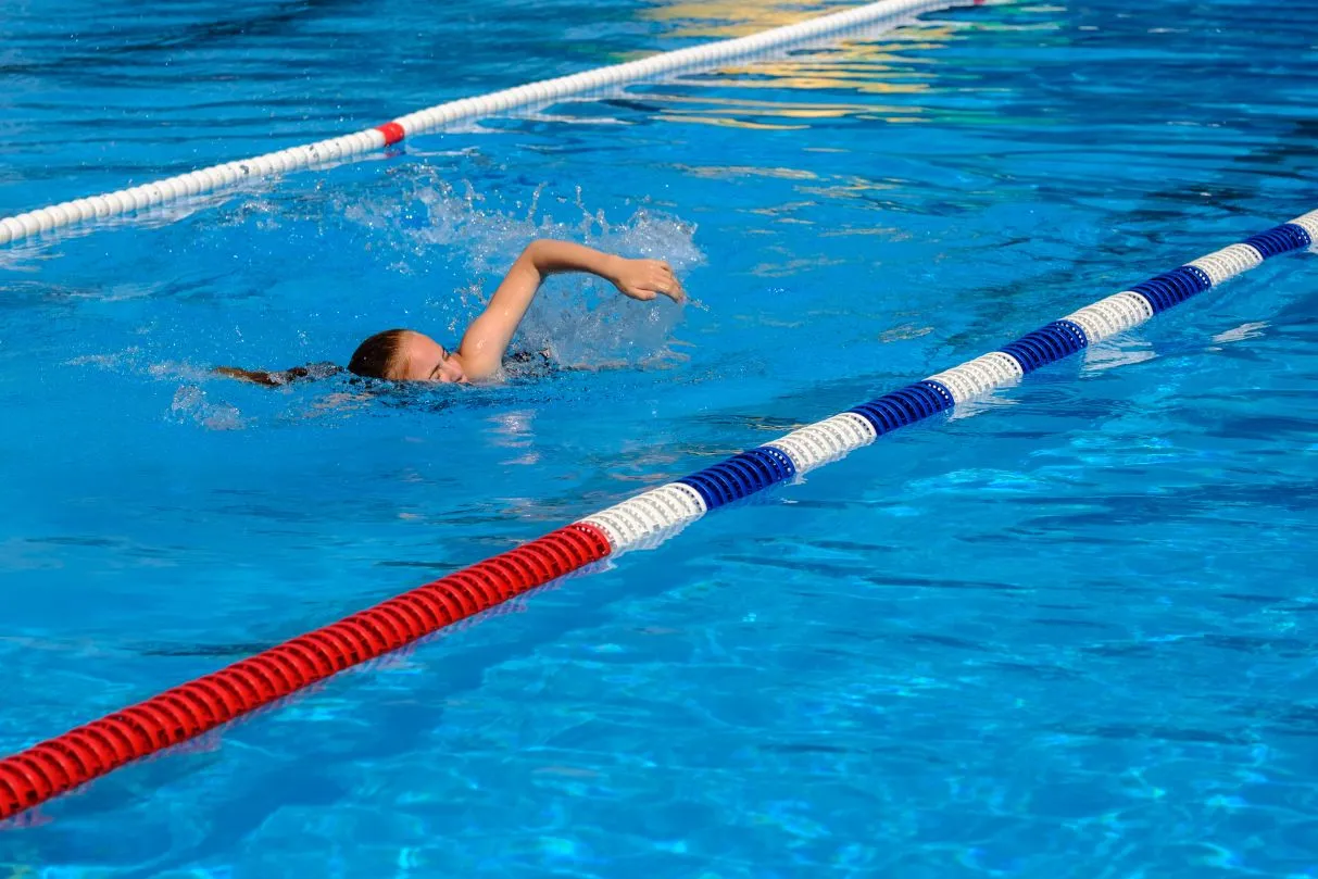 Schwimmleine Gem. FINA-Vorschrift, Wettkampf 5 Schwimmleine Gem. FINA-Vorschrift, Wettkampf – Bild 5